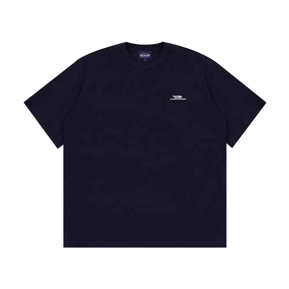 Loopsoon Back Letter Print Versatile Tee