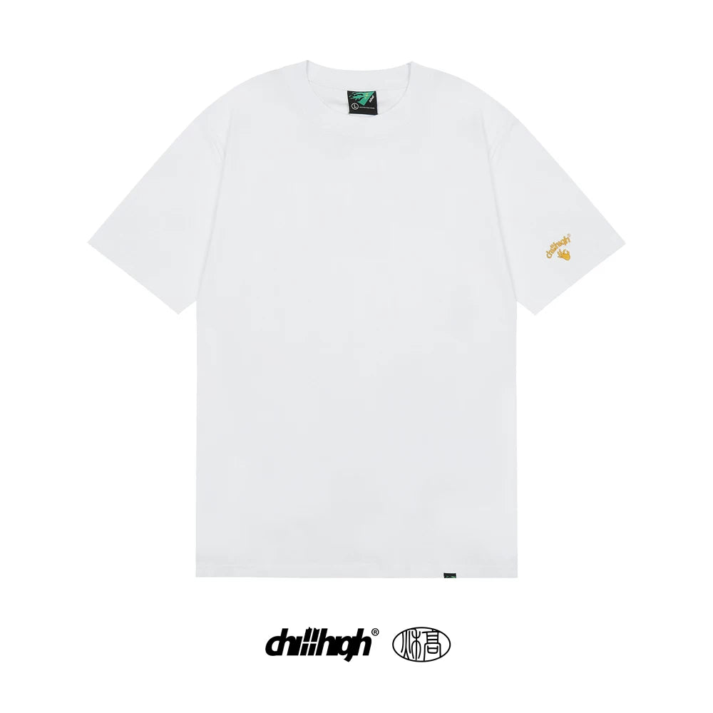 ChillHigh Crew Neck Solid Color Loose Tee