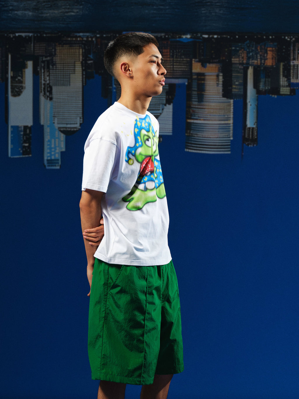 WebSurfGroup Frog Printing Fun Printing Casual Tee