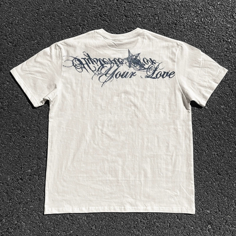 Wang Youbing Studio! Love 220g 100% Cotton Tee