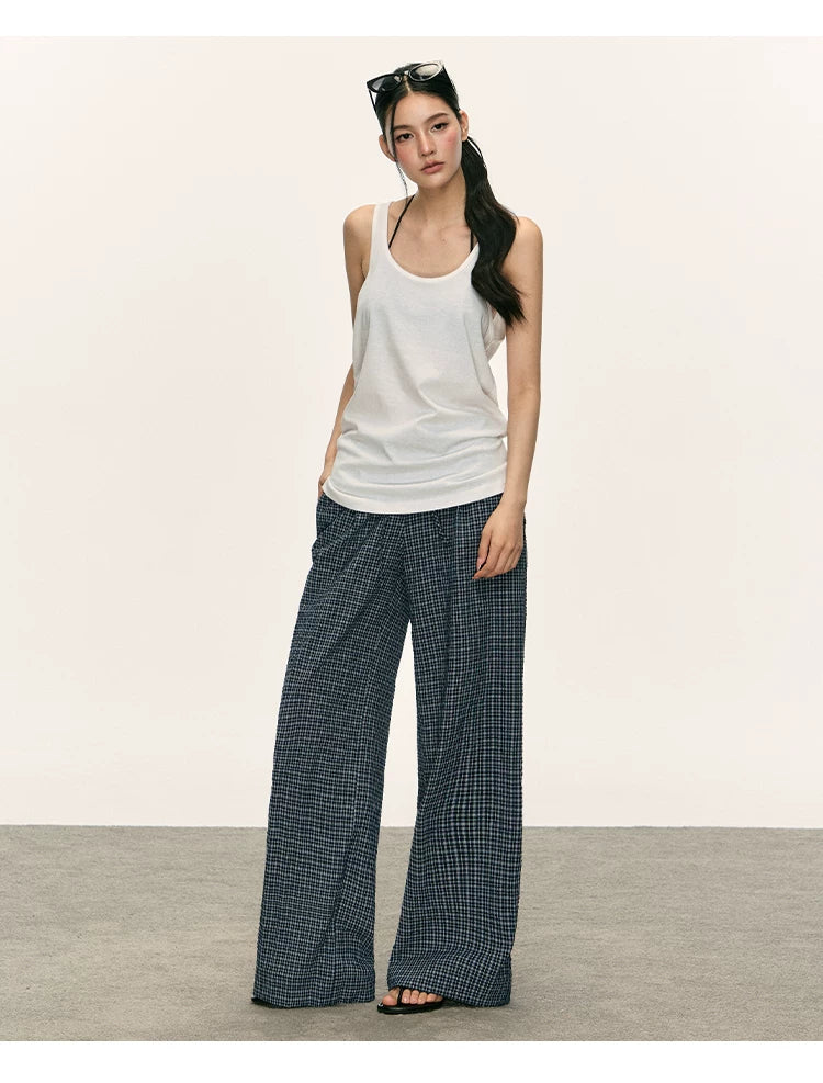 Anna Aneae Versatile Plaid Slacks