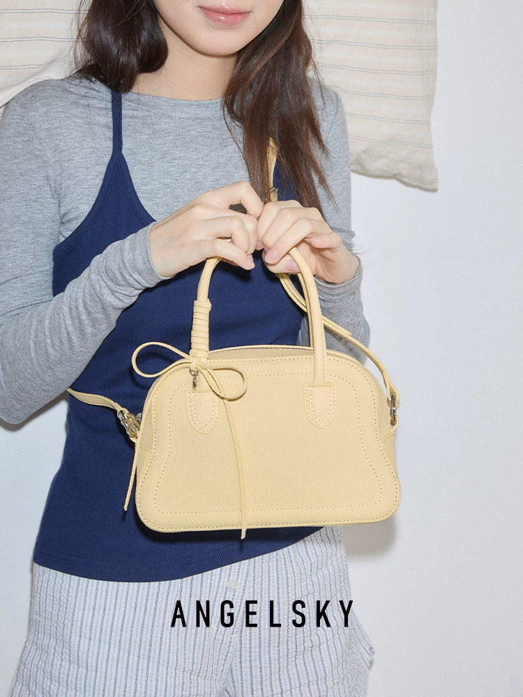 ANGELSKY Niche Bow Wave Shoulder Bag