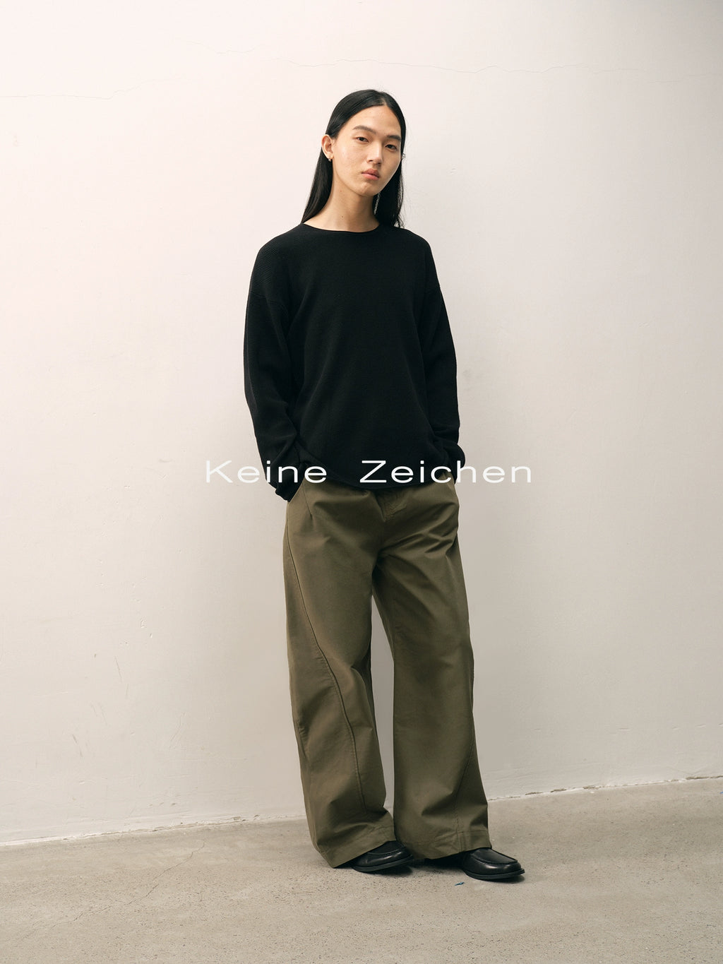 NO LOGO Lazy and Sagging Knitted Sweater