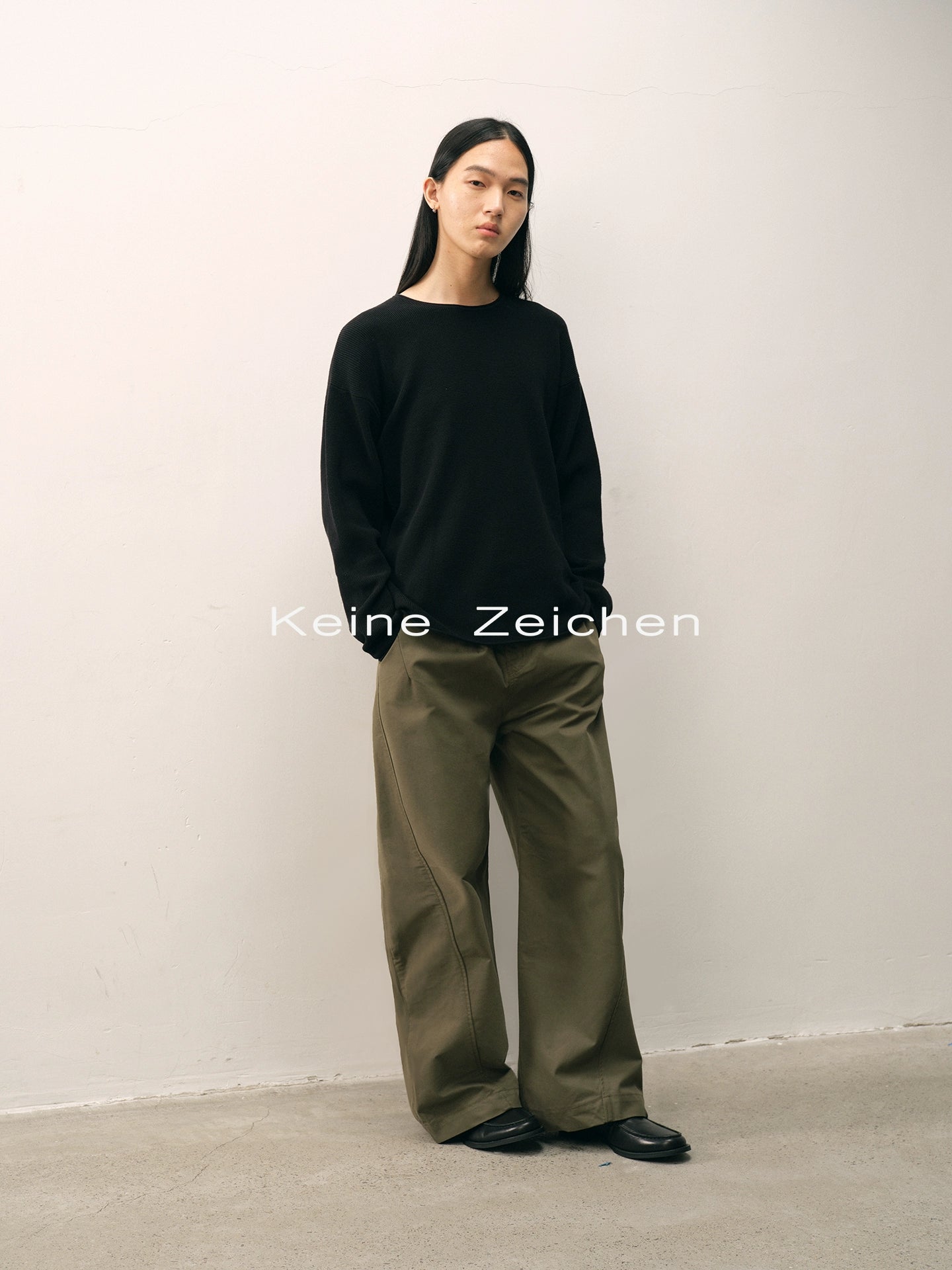 NO LOGO Lazy and Sagging Knitted Sweater