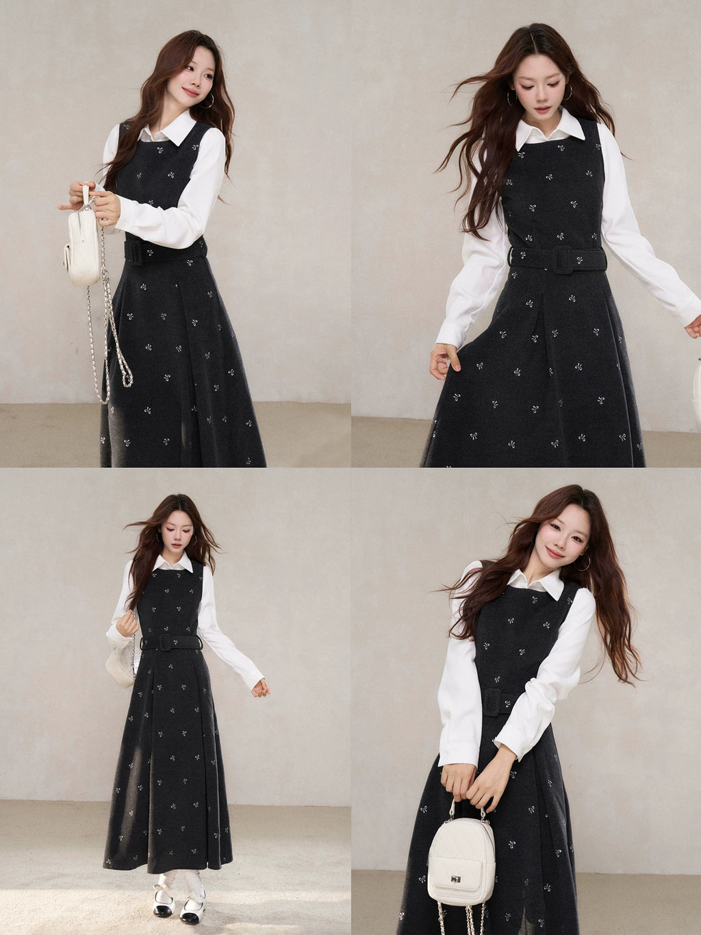 Wildberry Korean Retro Vest Dress