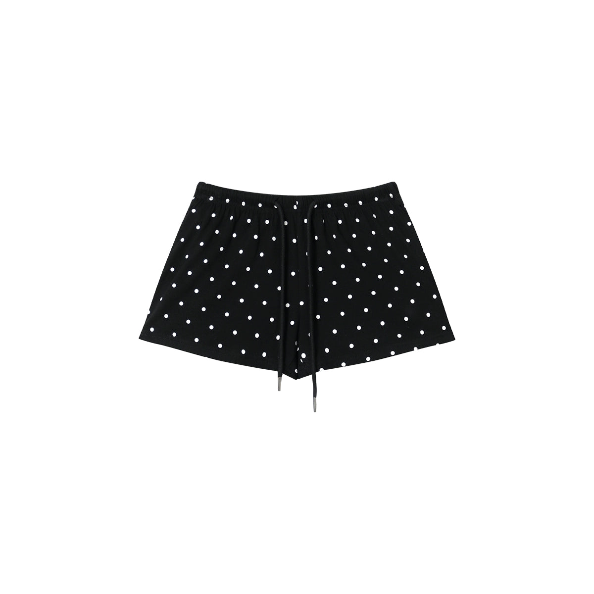 FUNKYFUN Full-printed Polka-dot Elastic Waist Three-point Casual Shorts