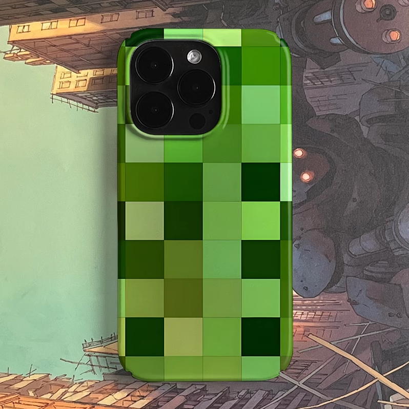 Green pixel PBCASE X OQ Iphone Case