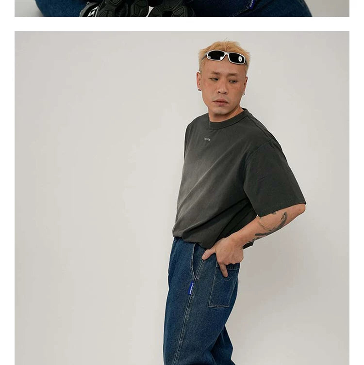 O3PARK Loose Versatile Crew Neck Tee