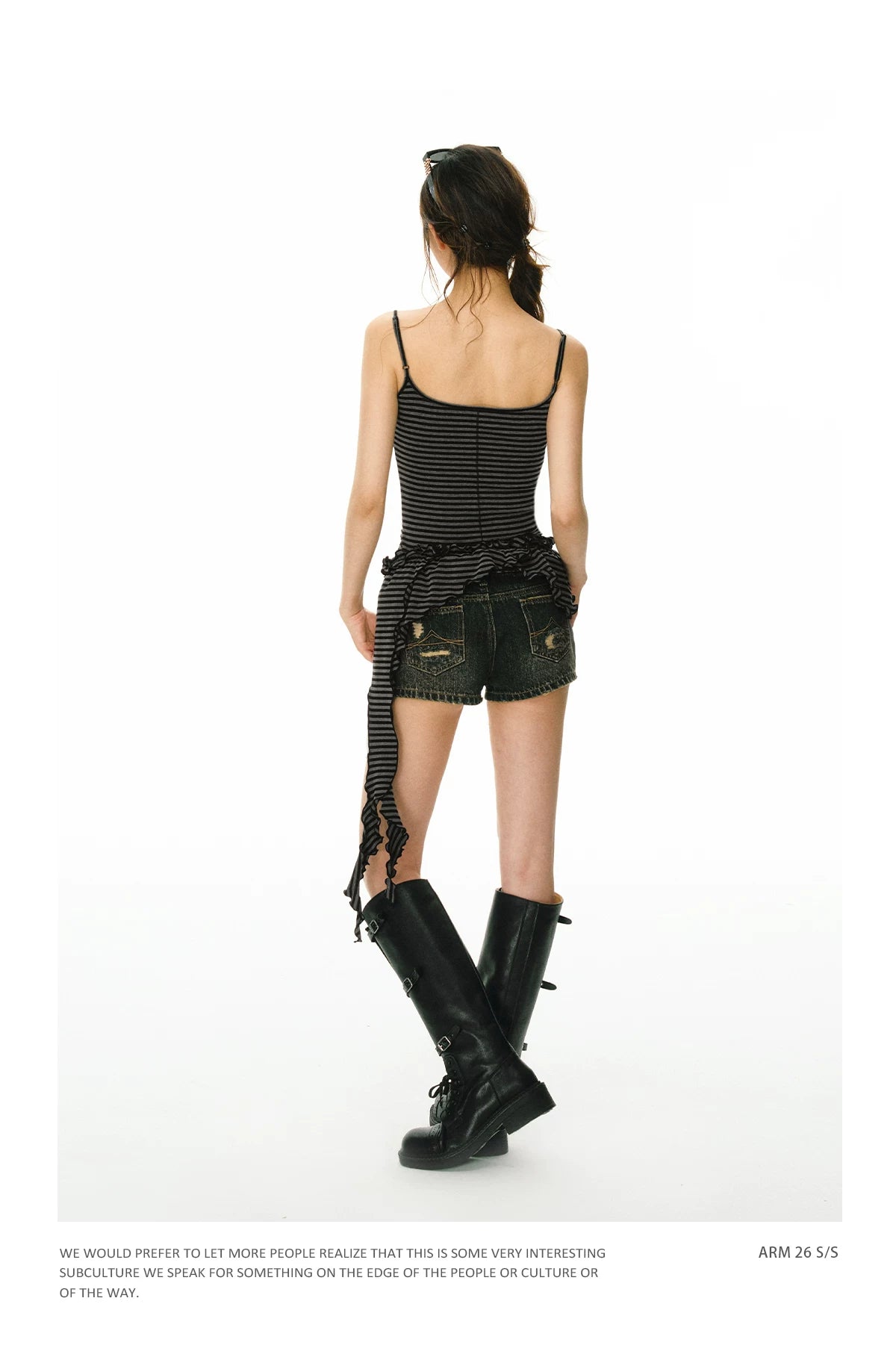 Ariseism Vintage Irregular Lace Sling