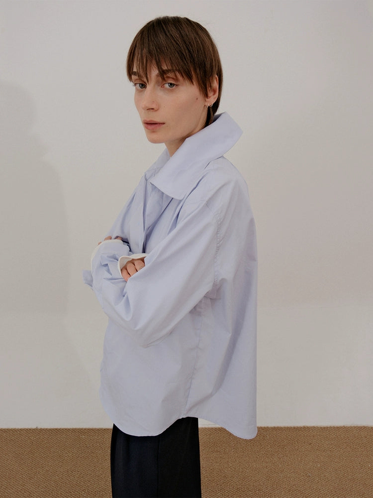 COLN Turtleneck Lapel Shirt