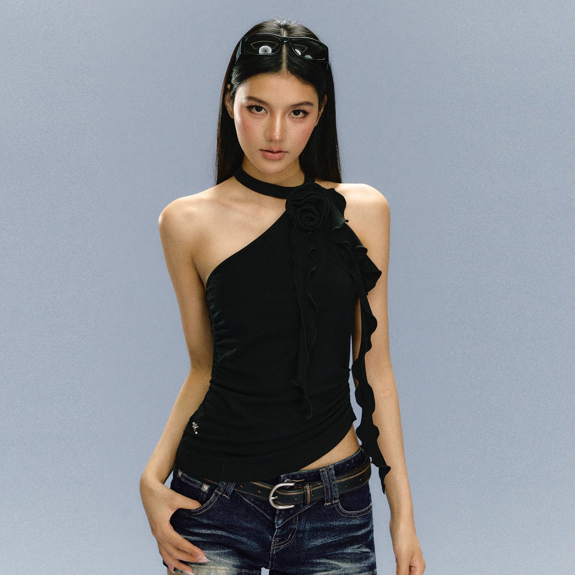 Ariseism Vintage Flower Slim Neck Sling