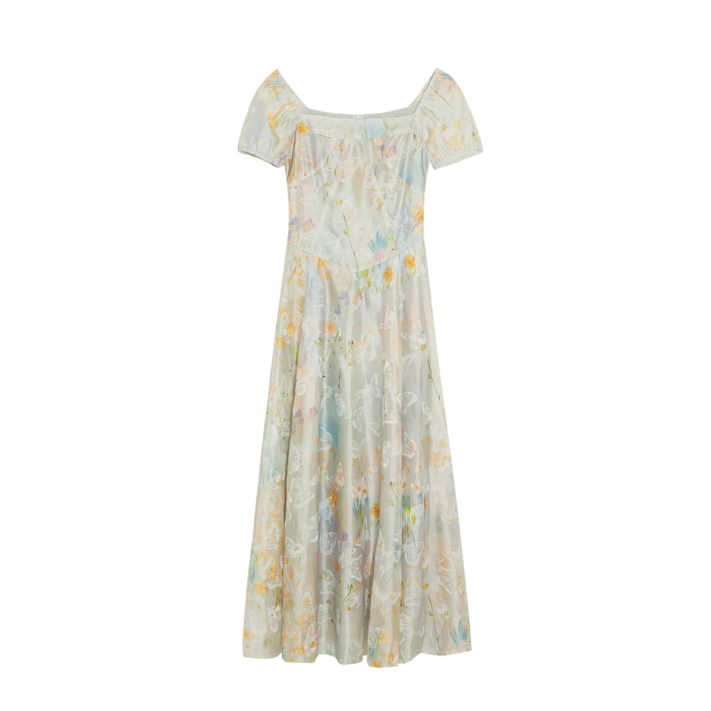 Wildberry Floral Suspender Waist Thin Holiday Dress