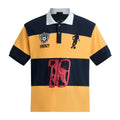 PEOPLESENSE Striped Cloth Embroidery Sports Tee