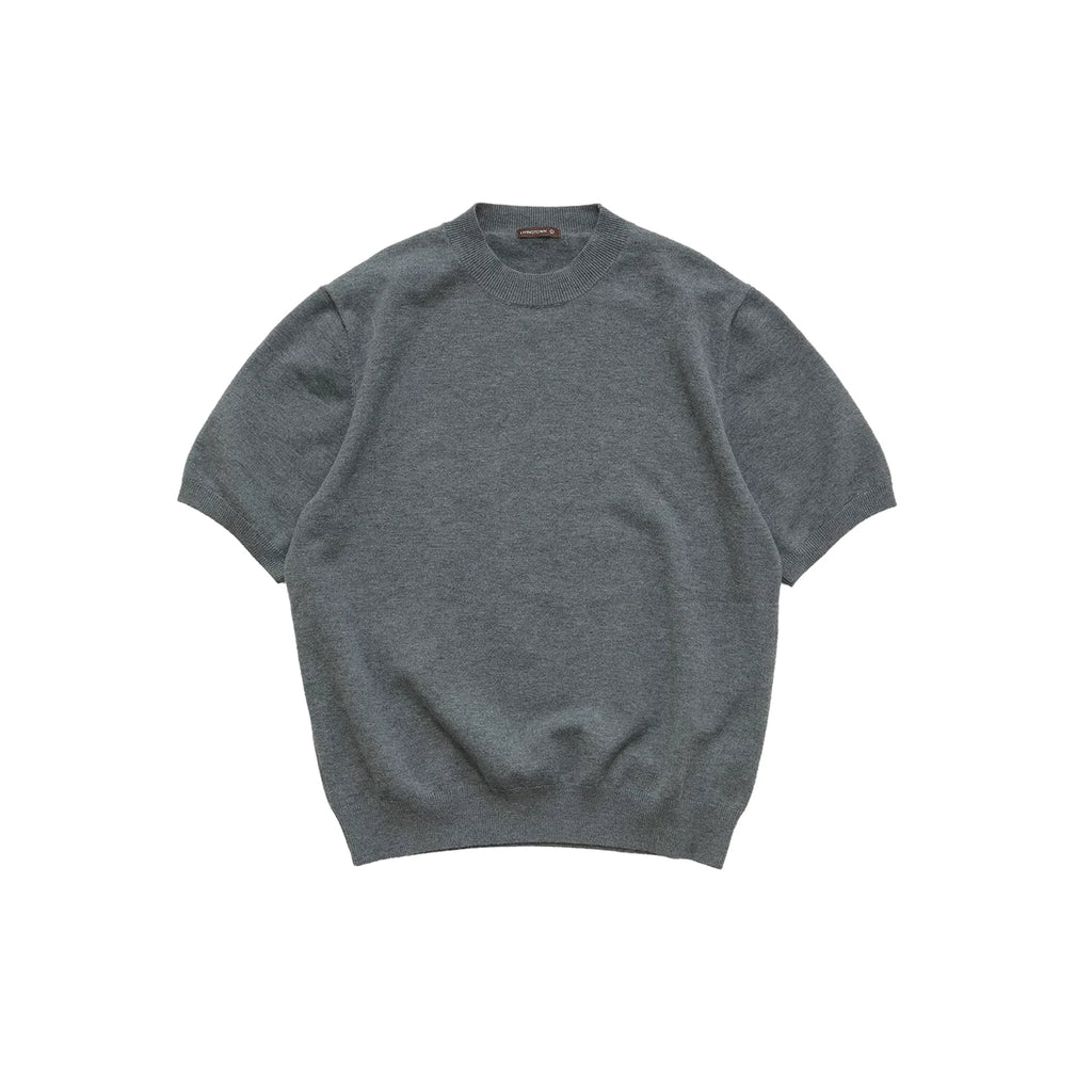 LIVINGTOWN Vintage Versatile Crew Neck Knitted Tee