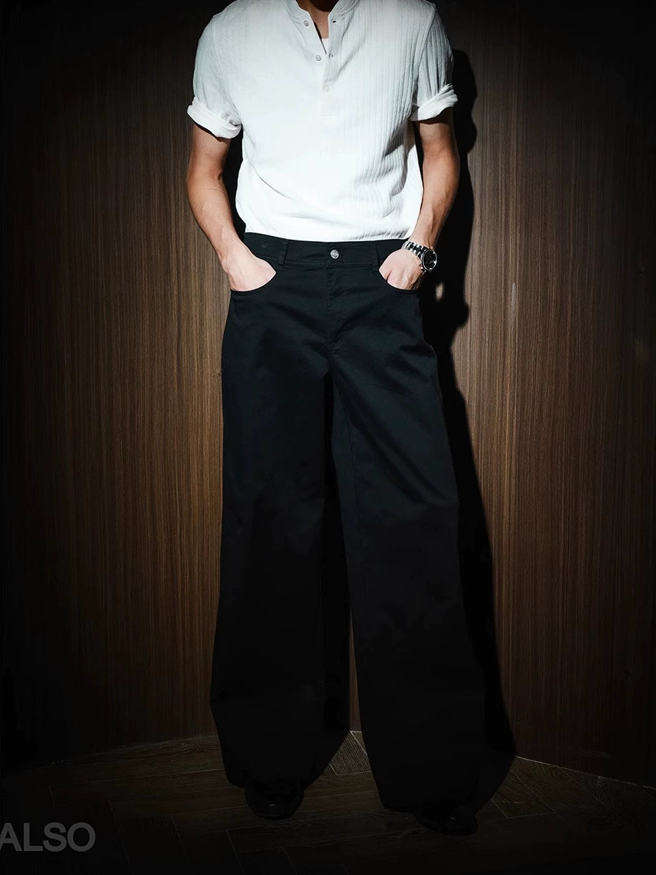 SEE ALSOA Scimitar Wide-leg Casual Versatile Trousers