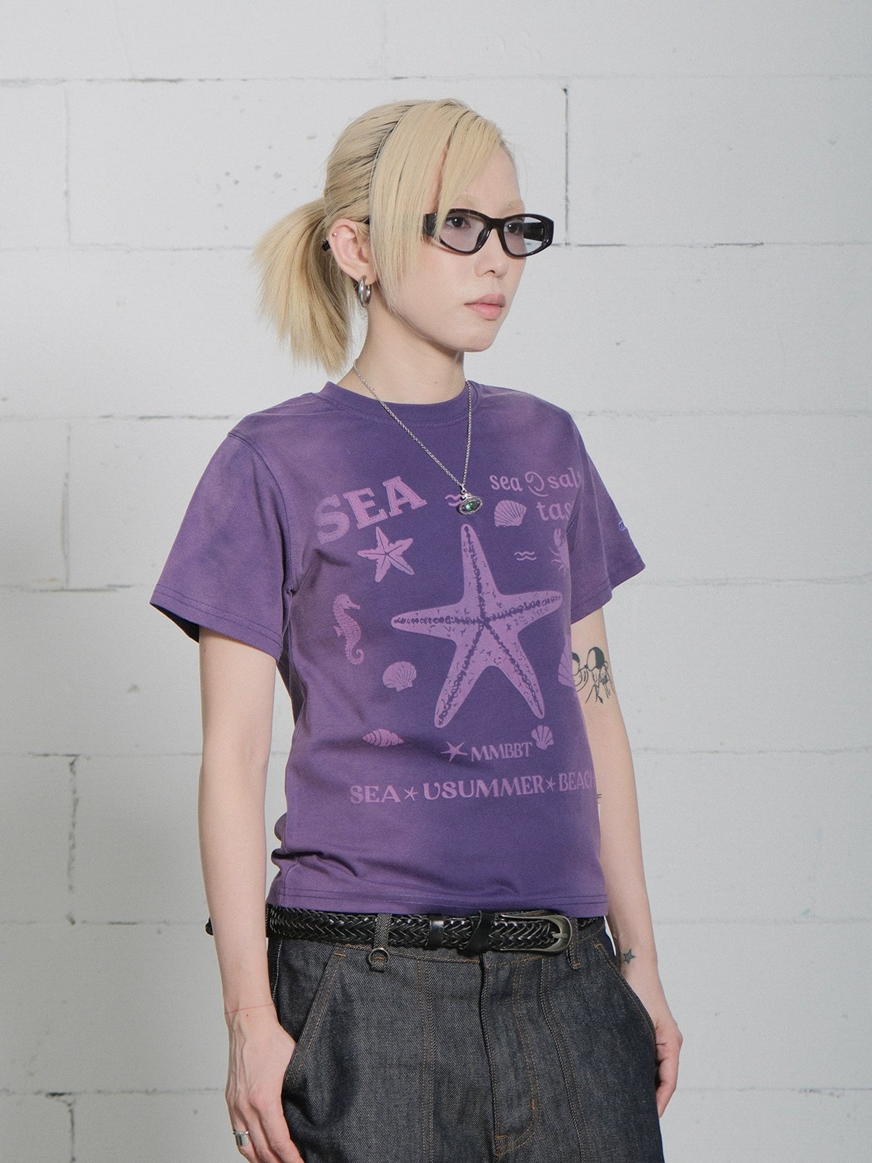 MMBBT Starfish Washing and Gradual Change Printing Tee