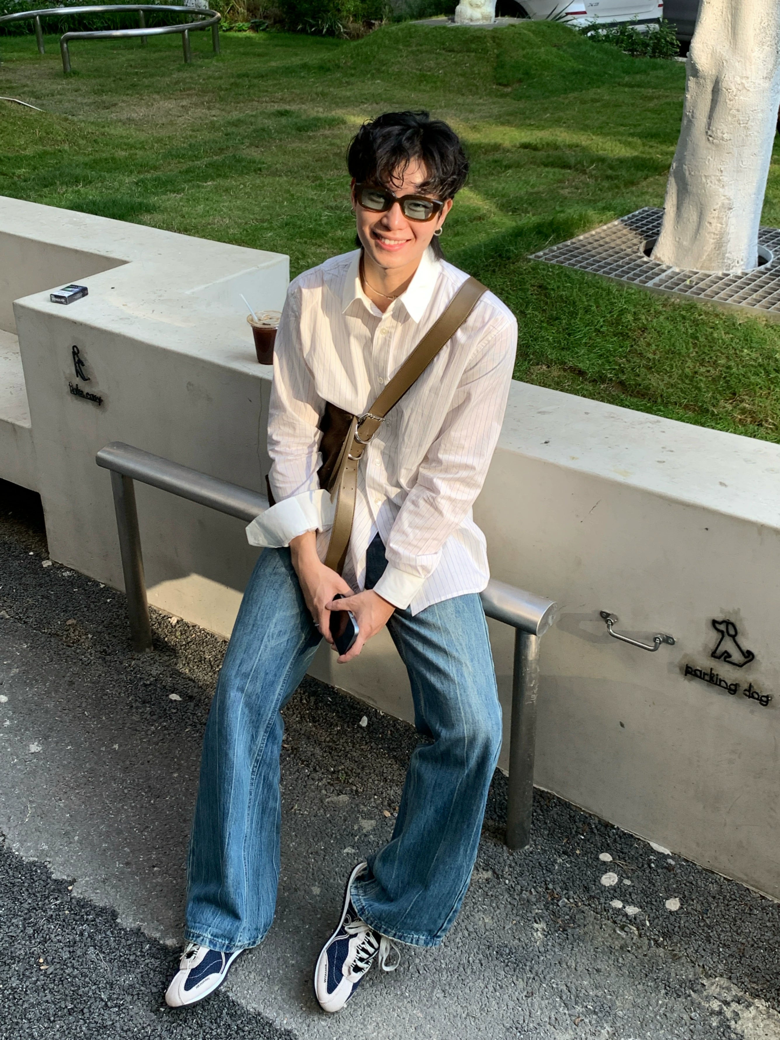 BorrowedProject Striped Loose Long Sleeve Shirt