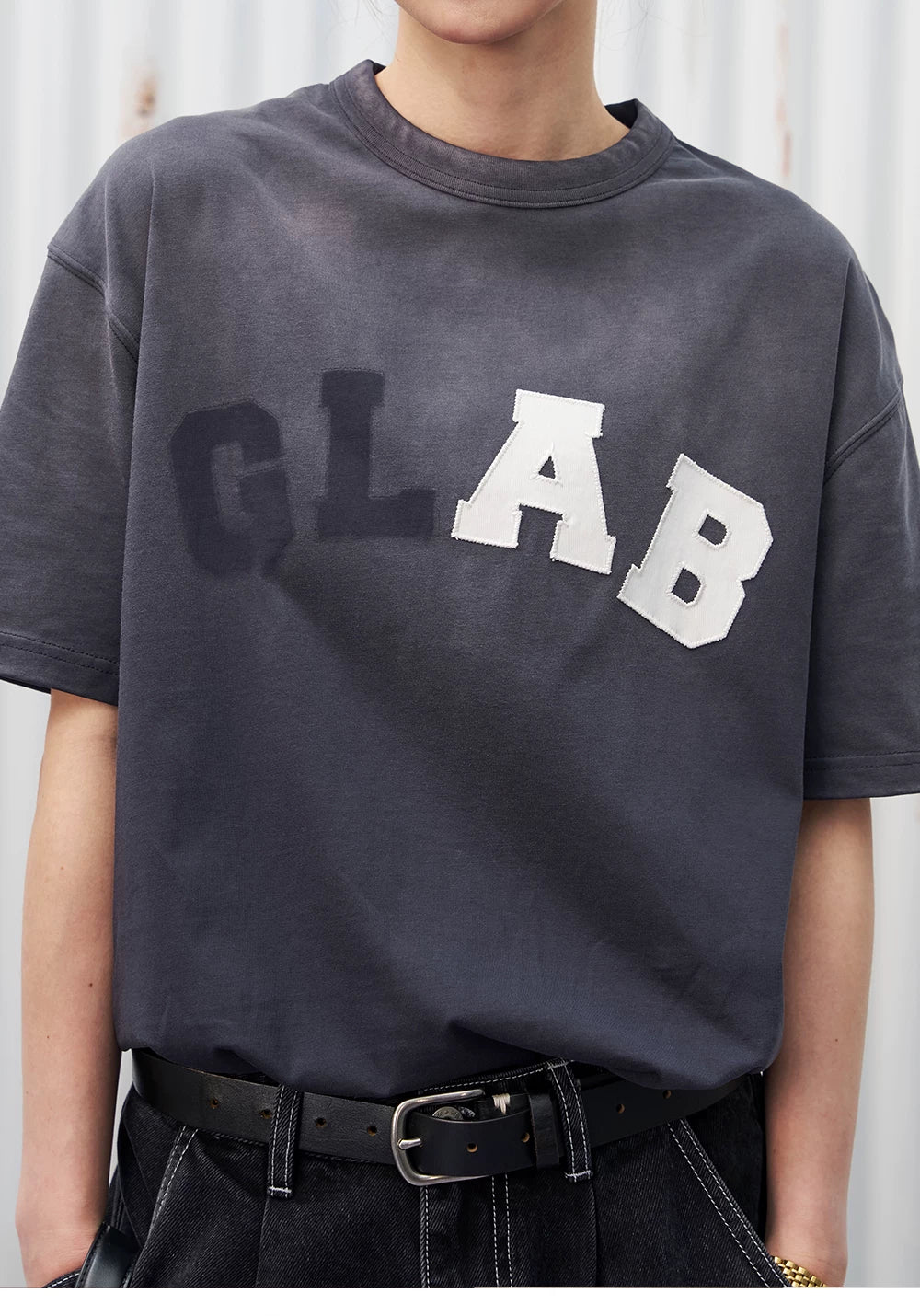 GOODLIVABLE Retro Micro Loose Versatile Casual Tee