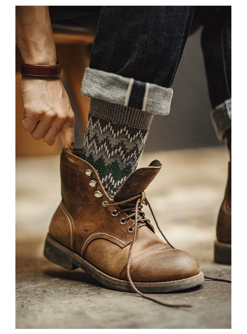 Maden Vintage Woven Tube Socks