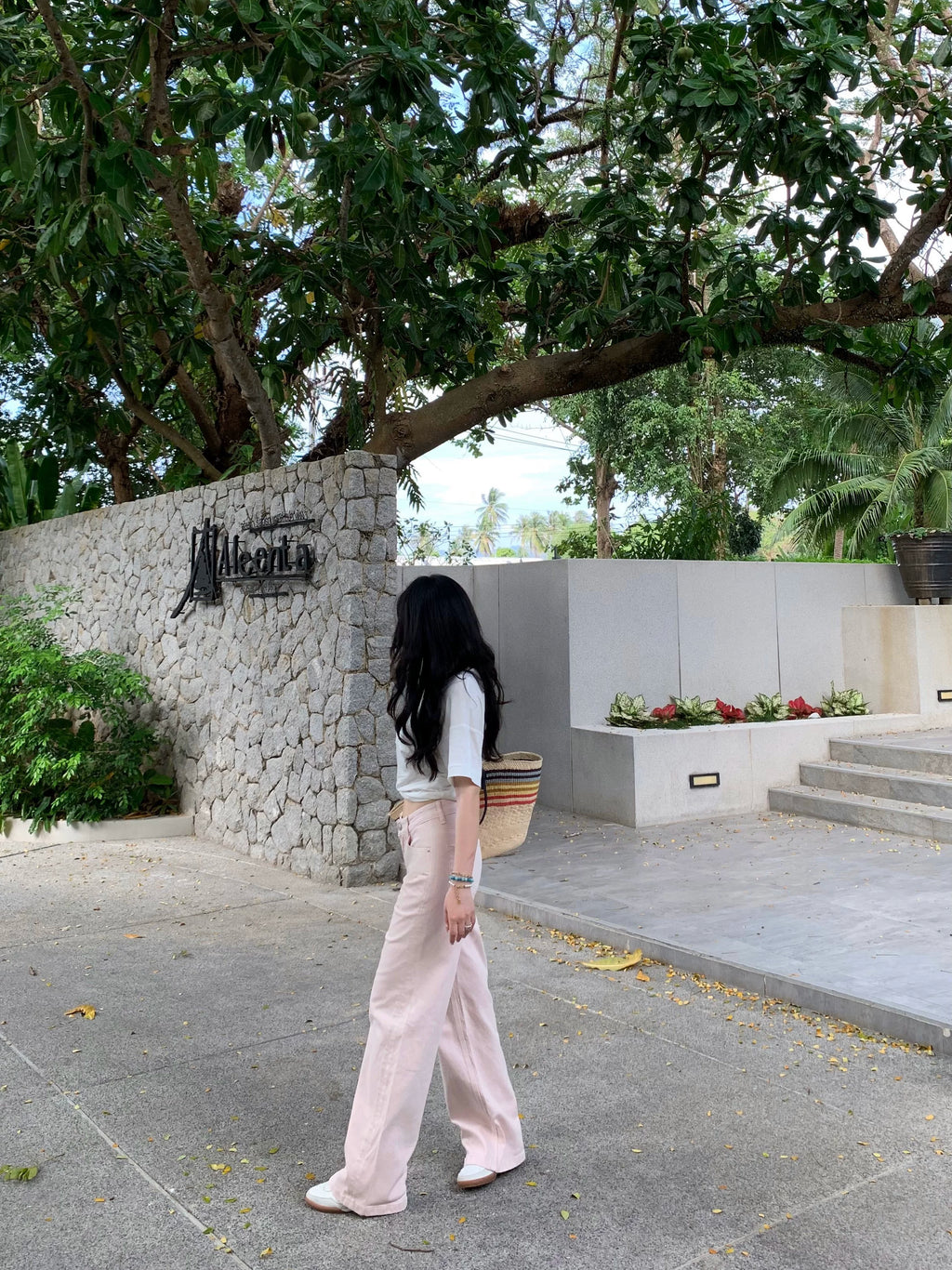 Popchee Straight Wide-leg Jeans