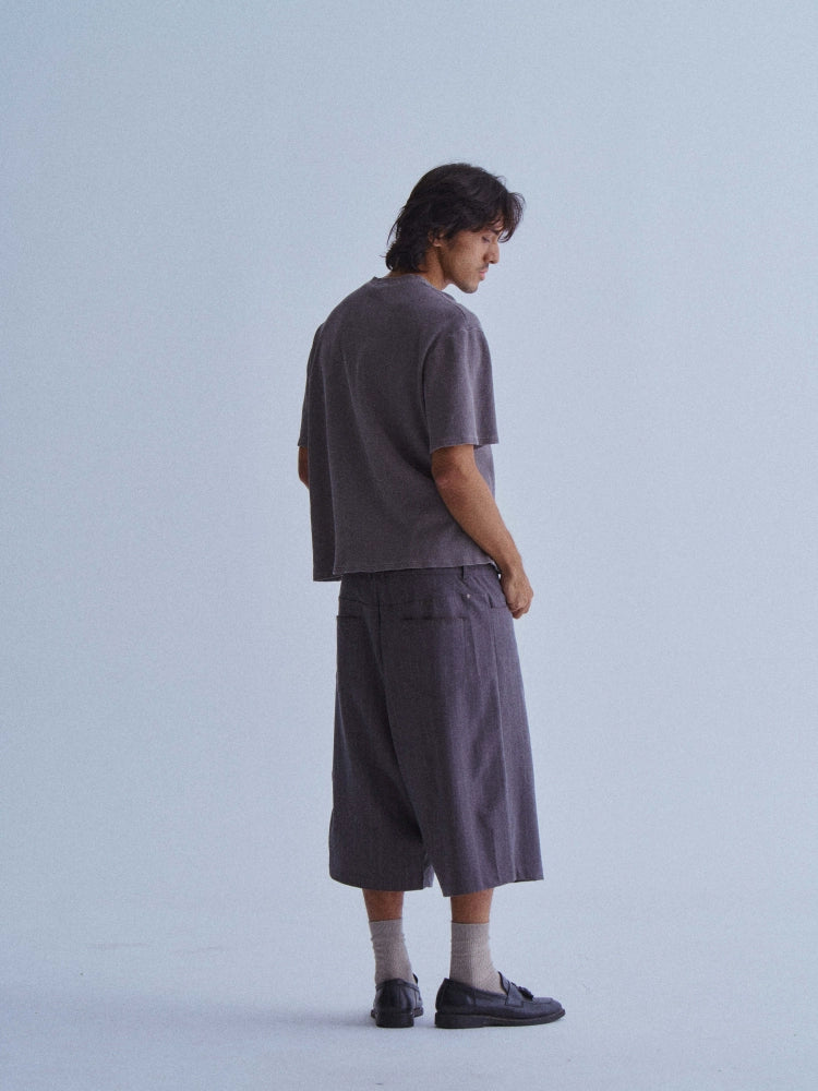 LIBERAFIT Silhouette Striped Suit Cropped Shorts