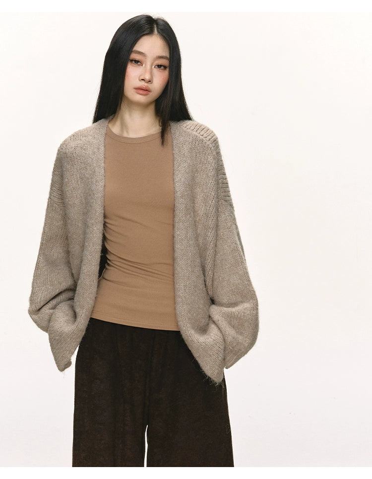 Anna Aneae Slack Lazy Loose Sweater Jacket