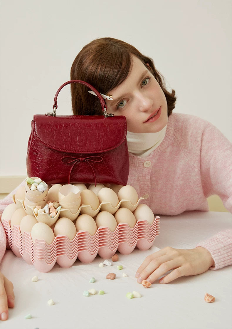 ANGELSKY Mini Niche Bow Shoulder Bag