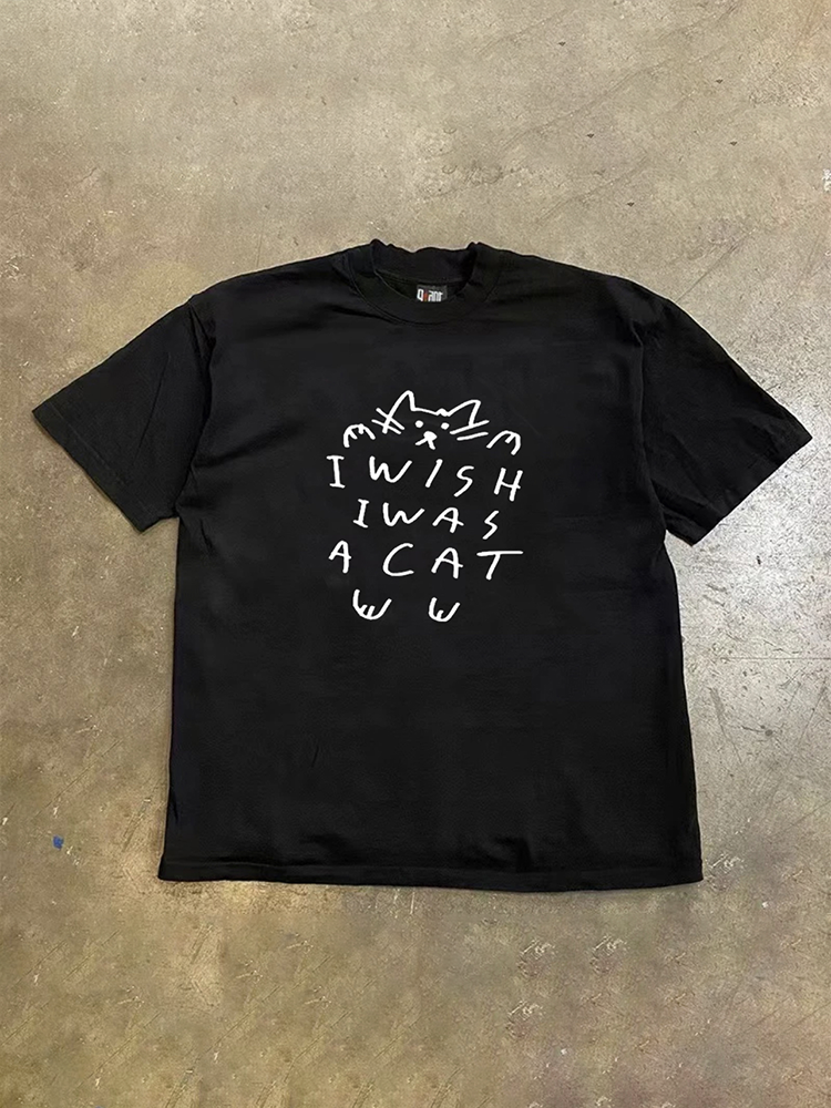 UPUPXIA Casual Simple Versatile Tee