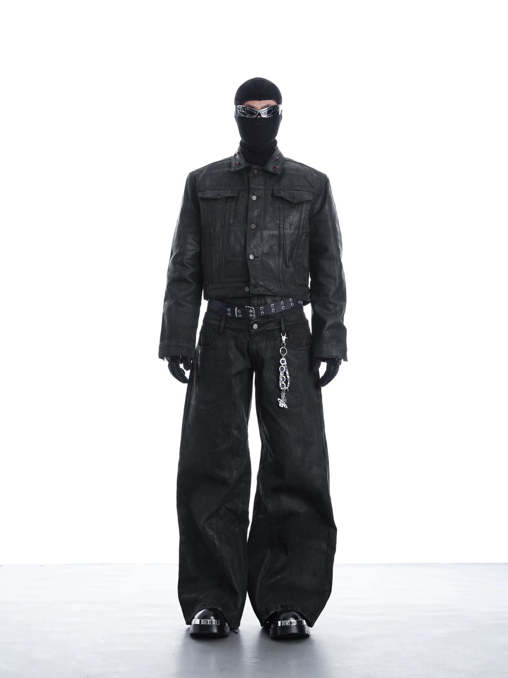 NUndeFineD Vintage Fashion Cropped Denim Suit