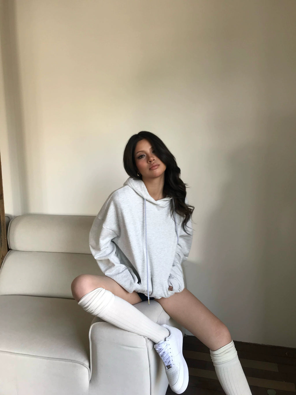 Audwyn Wings Sequin Patch Sports Hooded Sweater