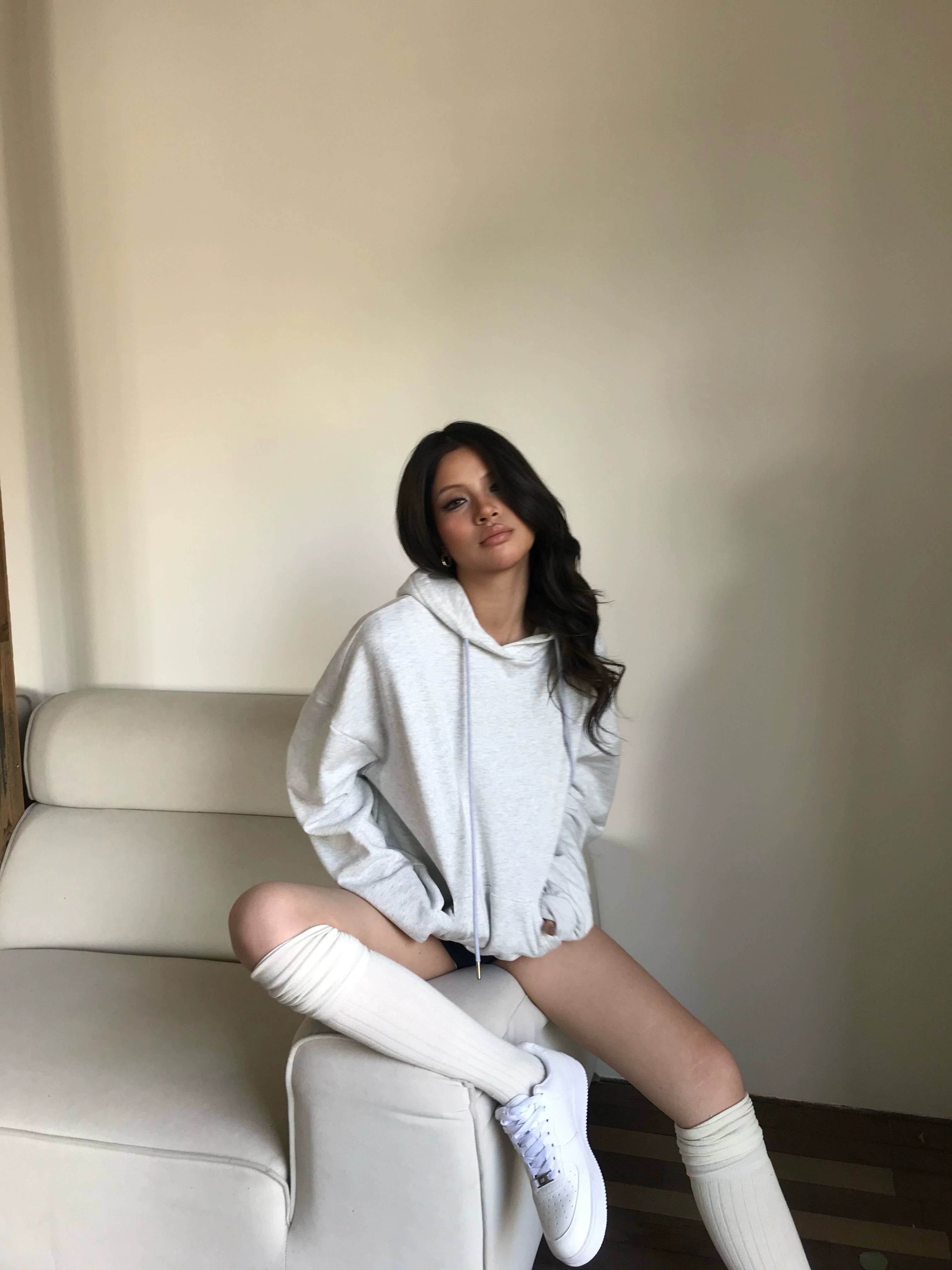 Audwyn Wings Sequin Patch Sports Hooded Sweater