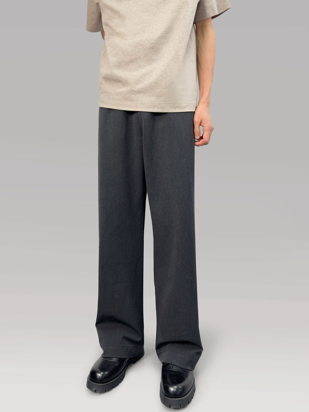 PLUS NO LOGO Straight Drop Anti-wrinkle Trousers
