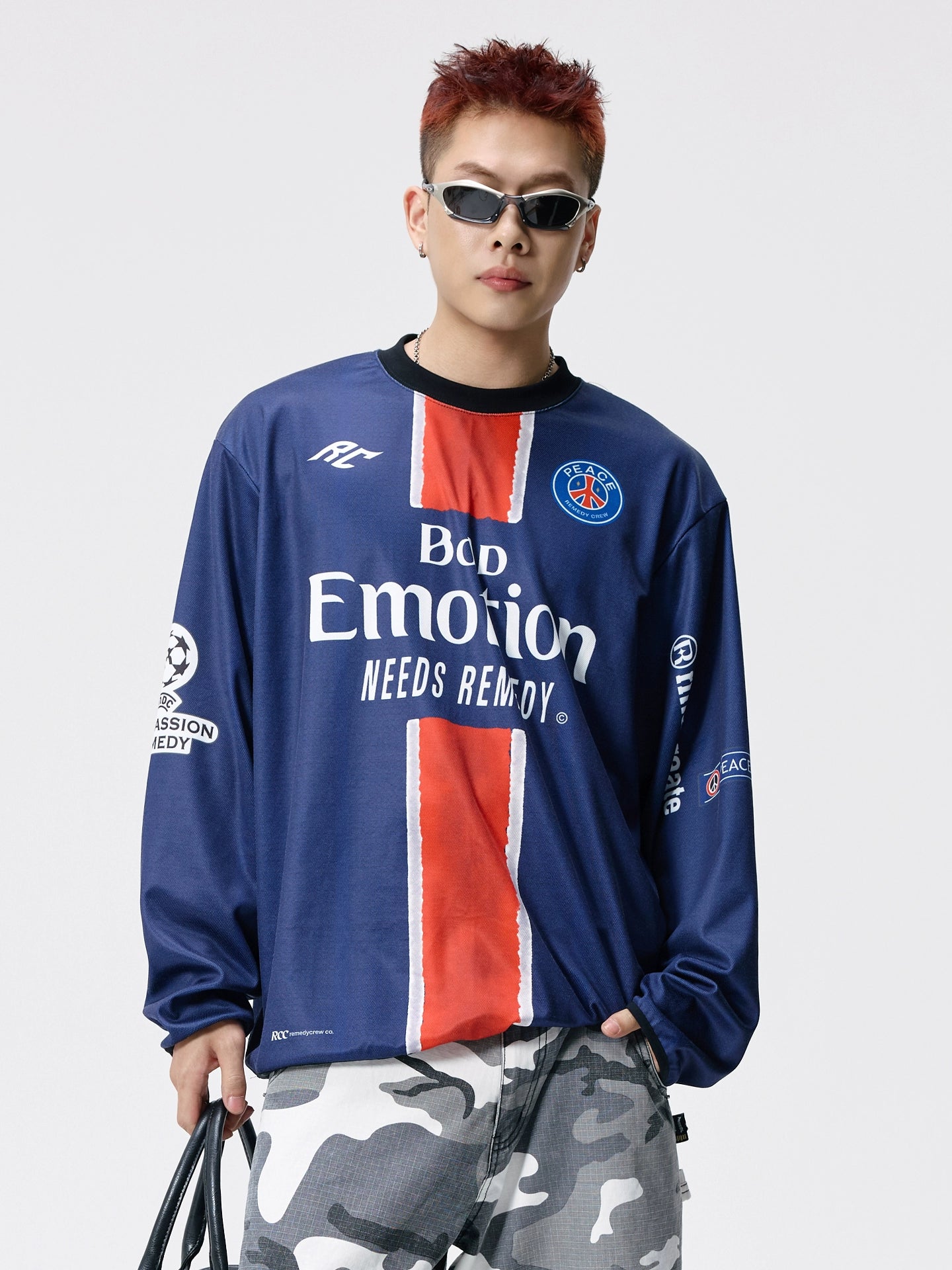 Remedy Vintage Sport Style Loose Long Sleeves