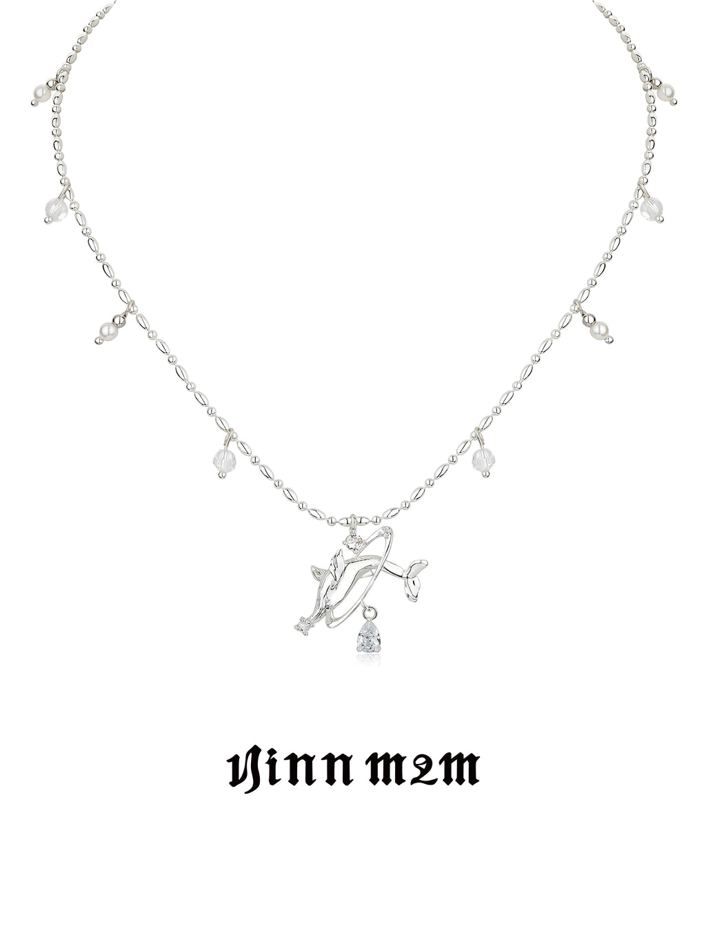 1JINN Whale Pendant Collarbone Chain