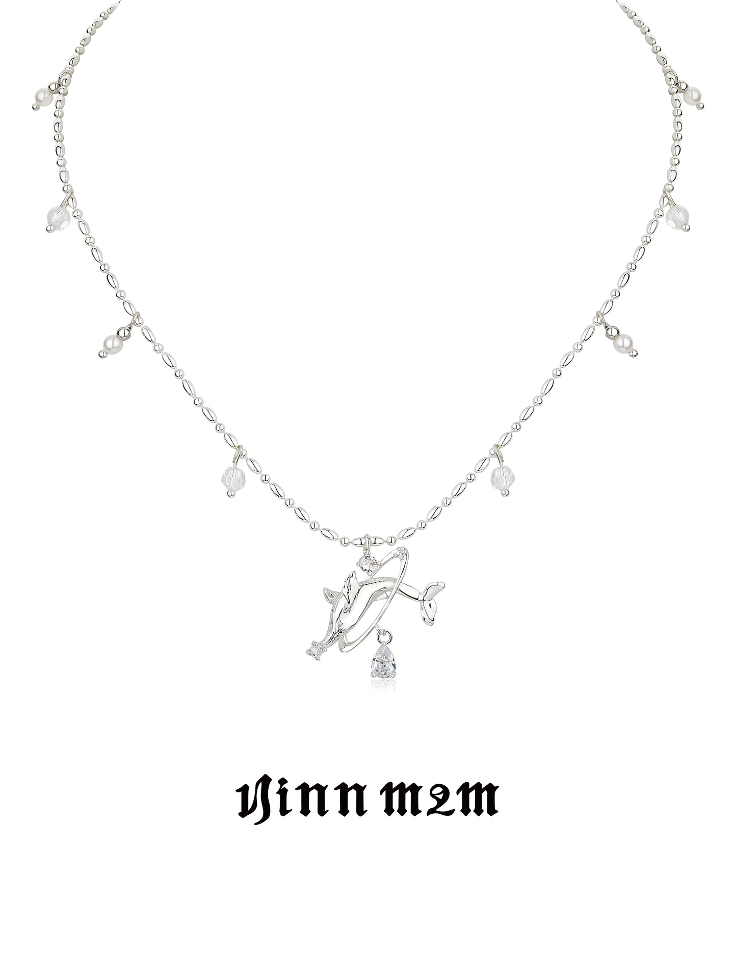 1JINN Whale Pendant Collarbone Chain