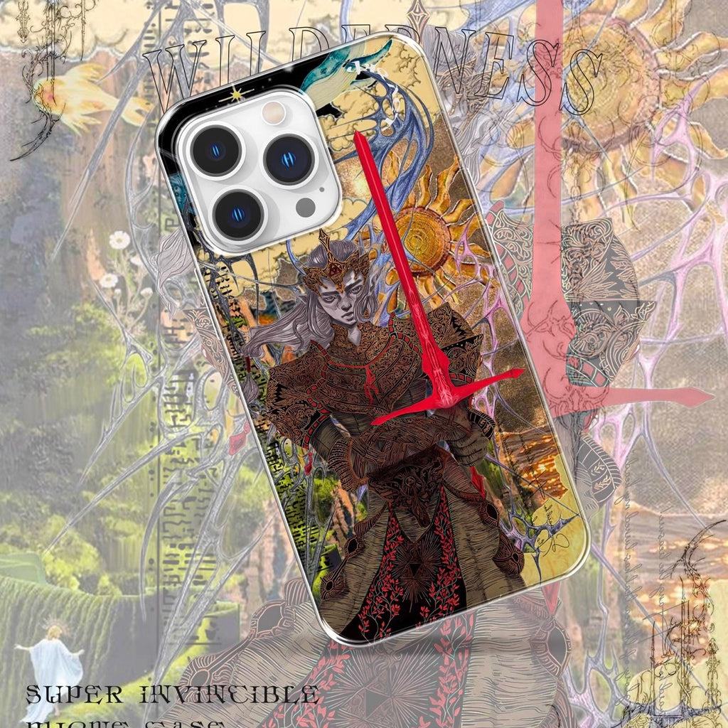 Violet "REDSWORD" IMD double-layer printing splicing iPhone Case