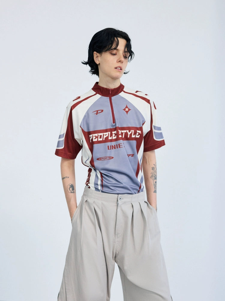 PEOPLESTYLE Cycling Suit Element Contrasting Color Tee