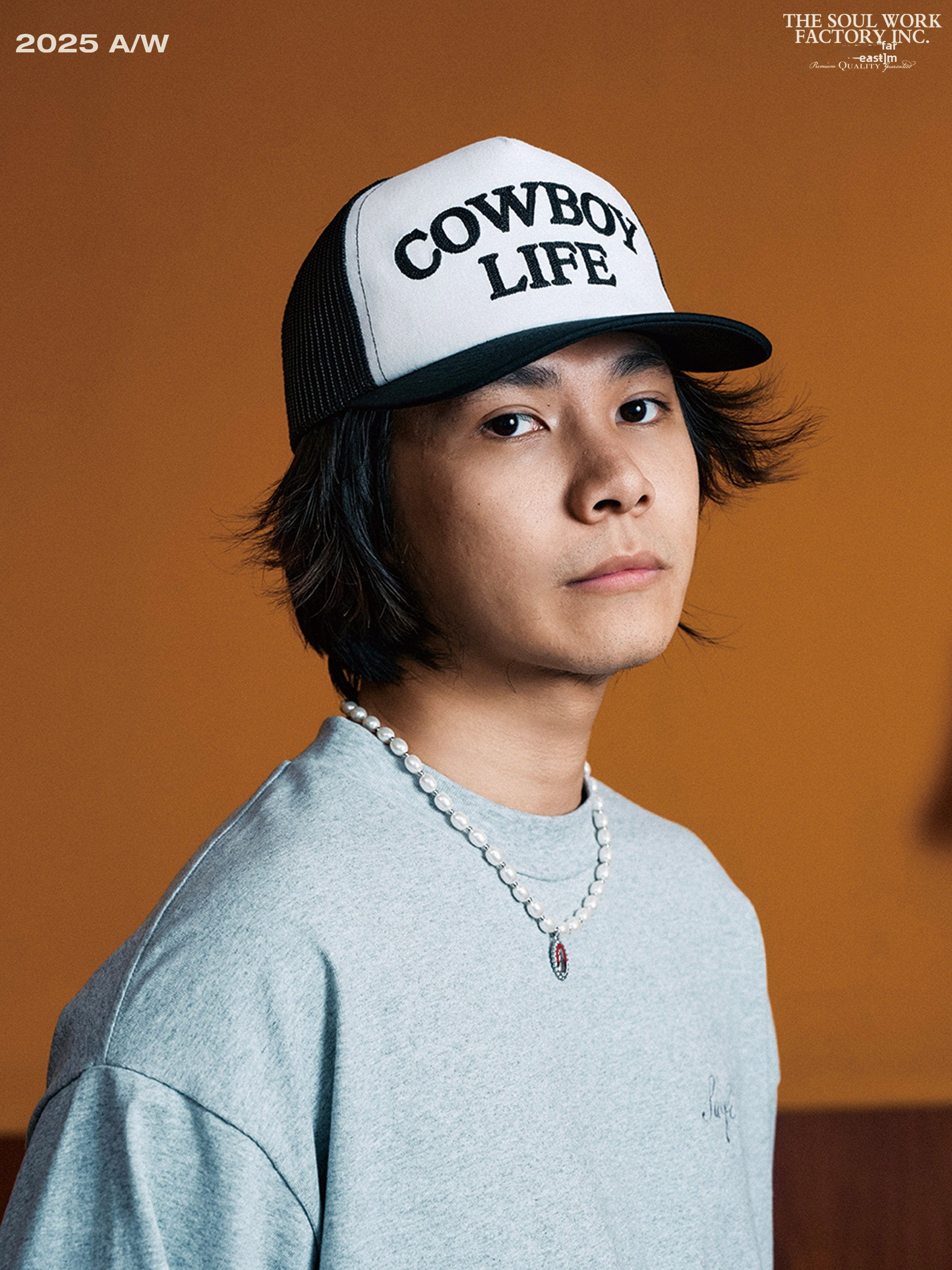 SWFI Vintage Chain Embroidered Mesh 90'S Flat-brimmed Baseball Cap