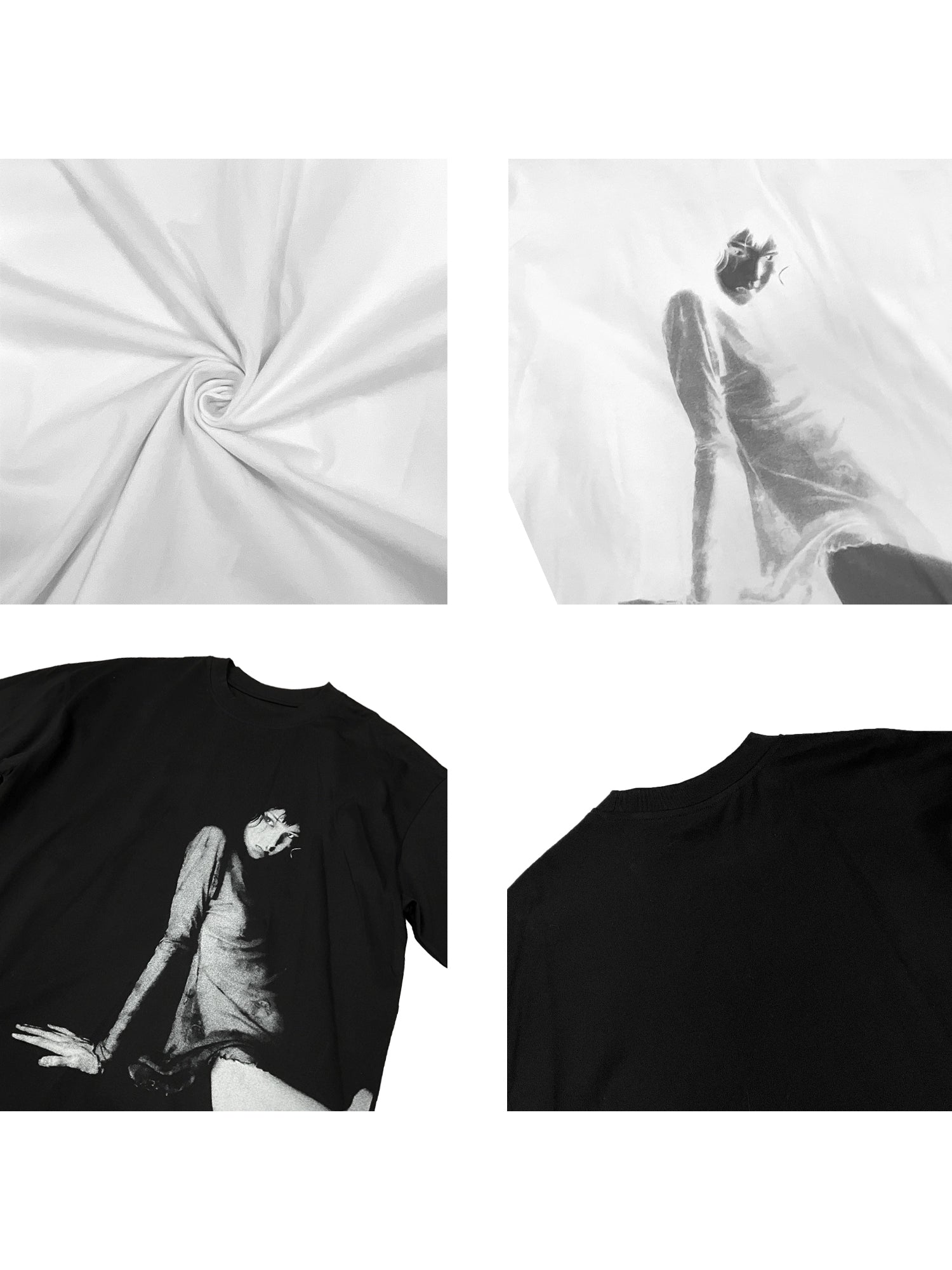 WANNA LAB Portrait Retro Print Loose Tee