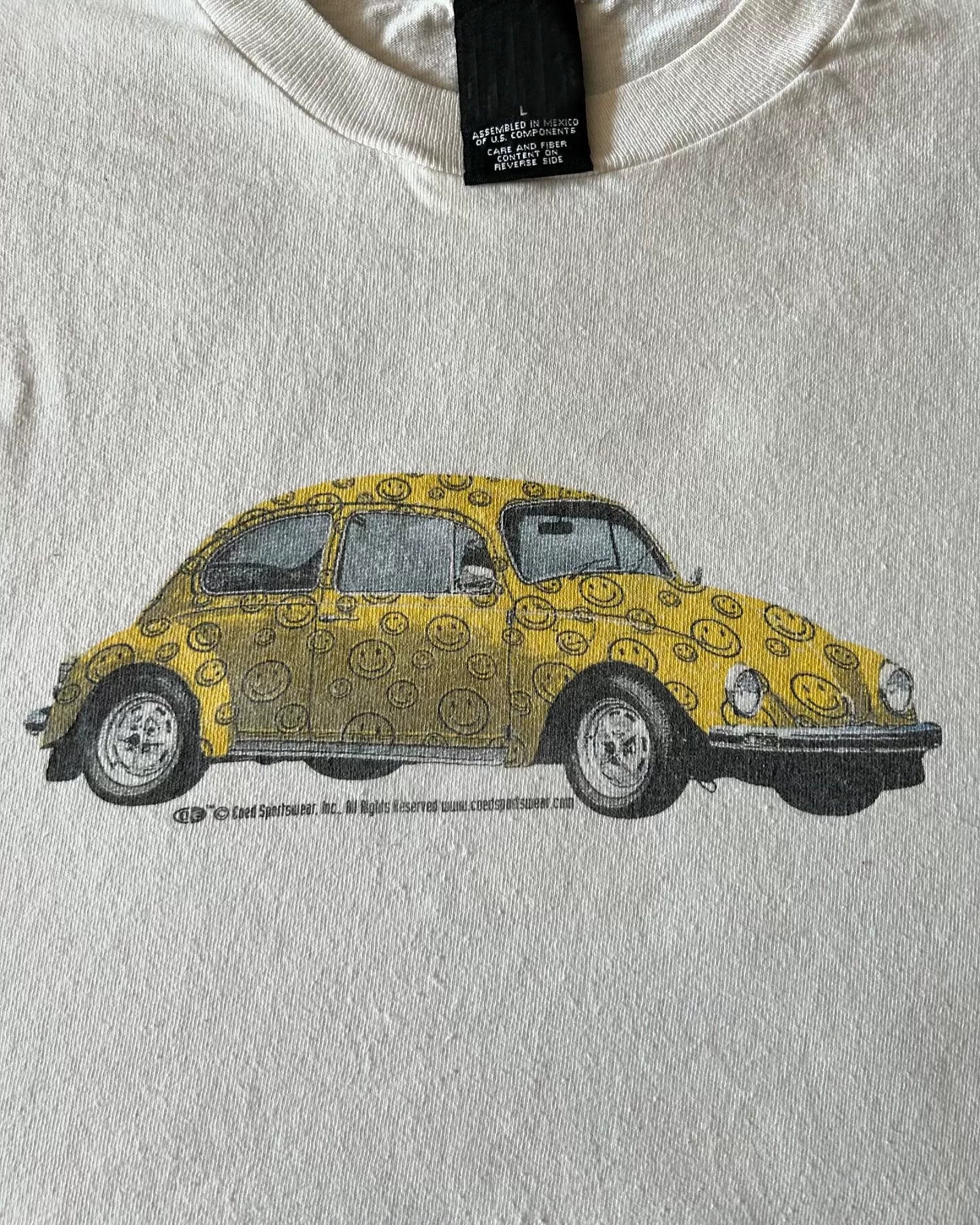 Wang Youbing Fun Smiley Round Neck Casual Tee