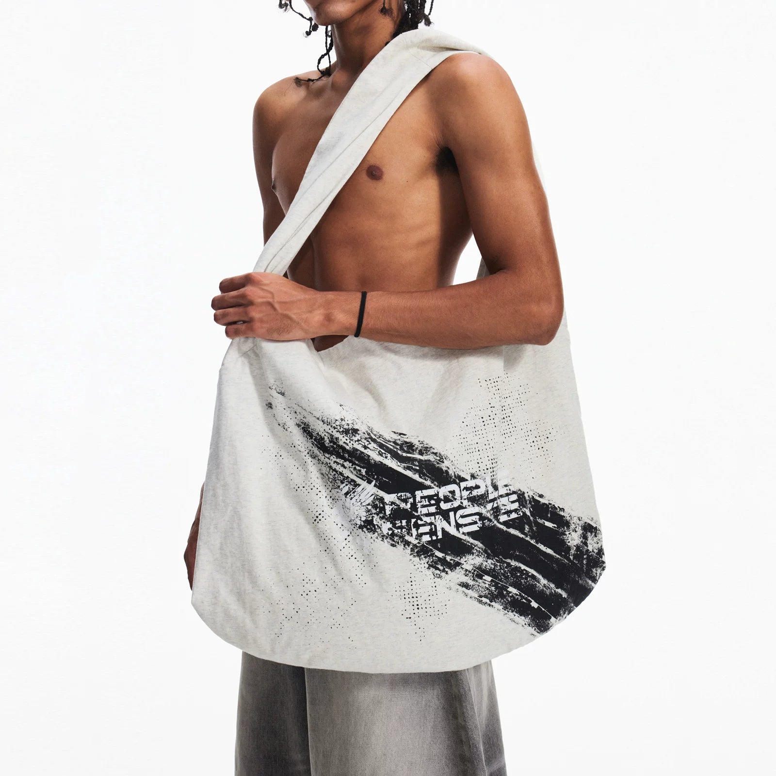 PEOPLESENSE Racing Element Printed Shoulder Handbag