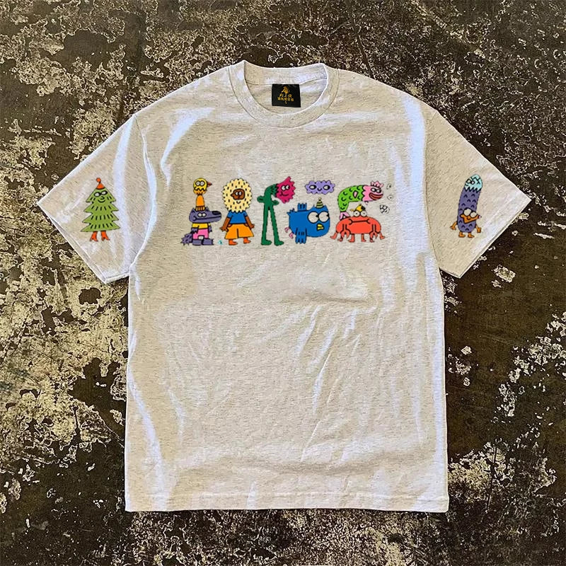 UPUPXIA  Casual Versatile Crew Neck Tee