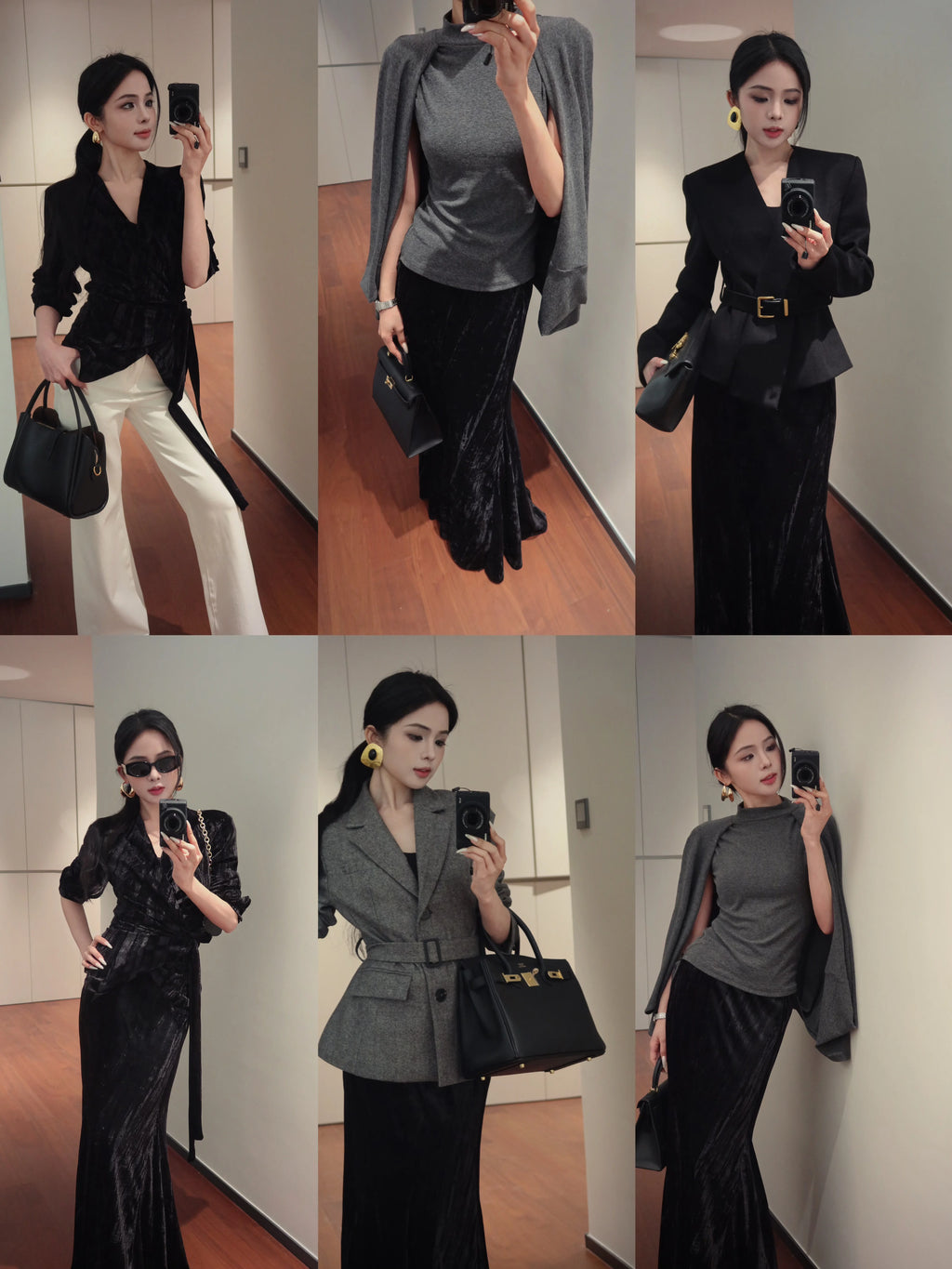CHUYUQI Pleated Irregular Strappy Mermaid Skirt Set