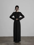 INDULGE Crew Neck Slim Sleeve Long Sleeve Dress