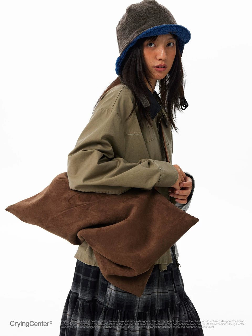 CryingCenter Anti-fur Dumpling Single Shoulder Oblique Span Bag