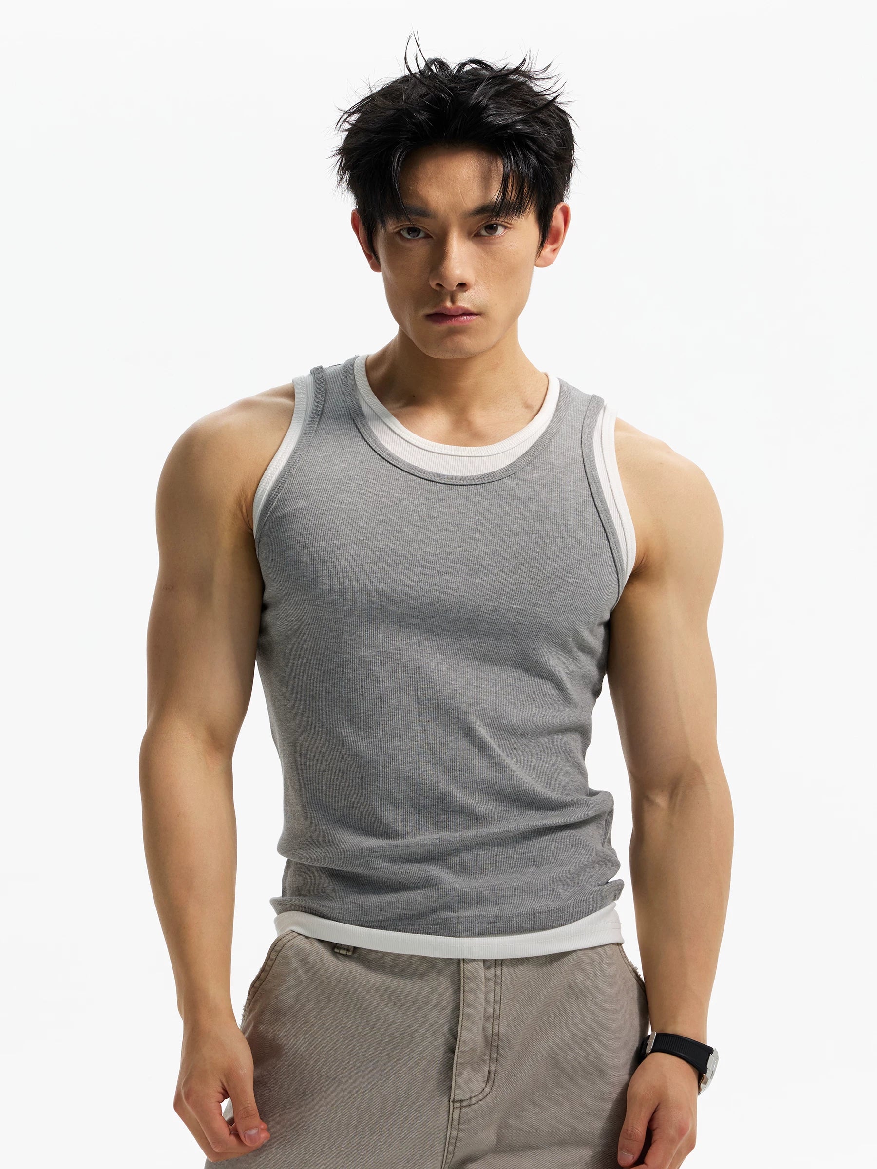 DAY NY Fake Two-piece Slim-fit Versatile Vest