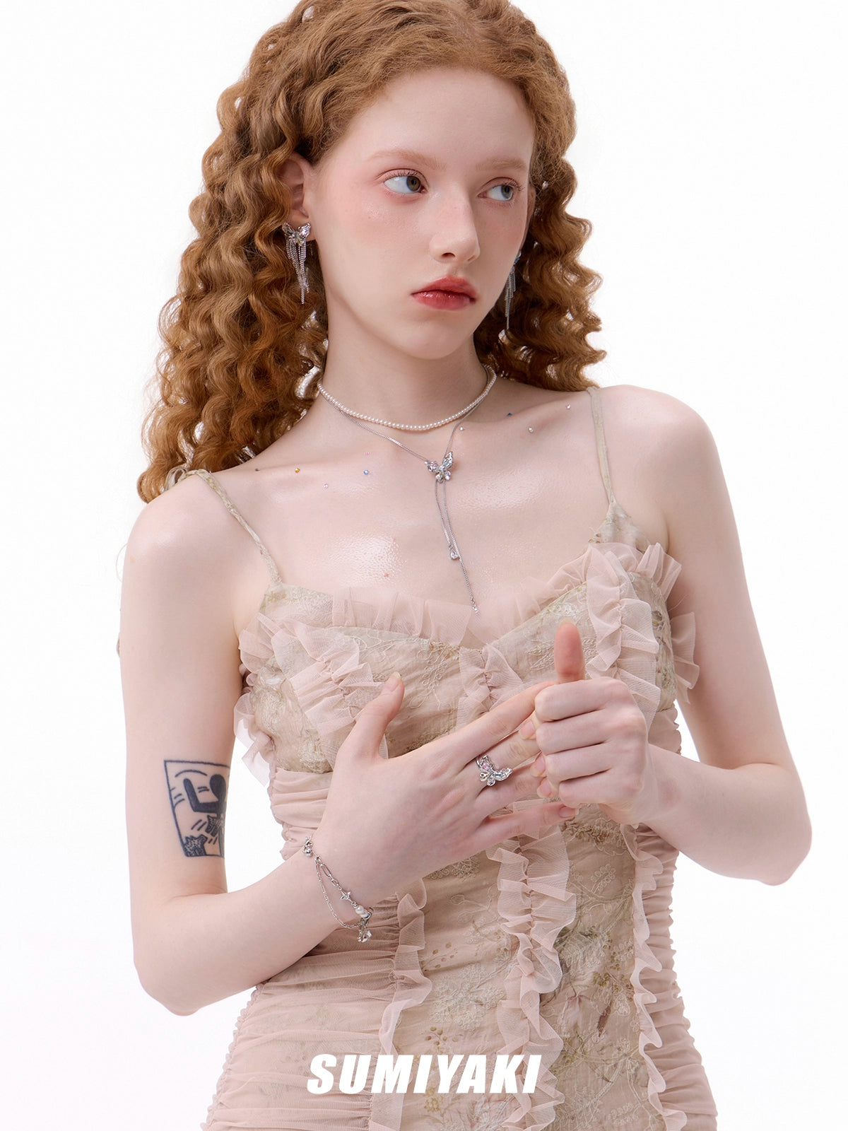SUMIYAKI Butterfly Fudge Series Pearl Necklace
