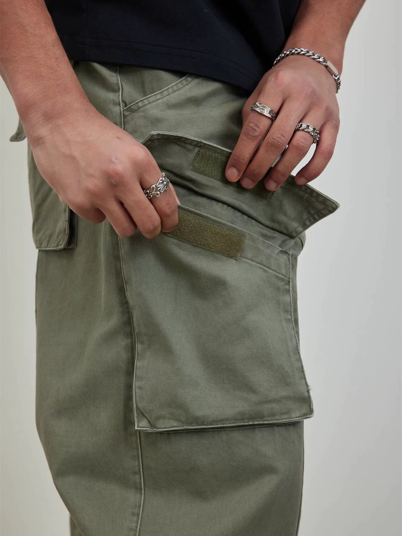 Blank Map Vintage Loose Tooling Trousers