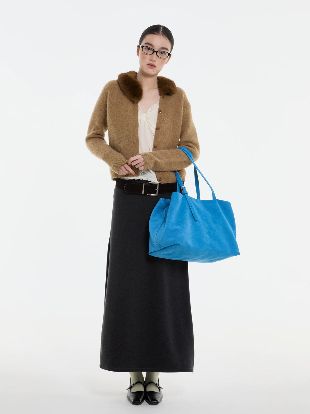 DirtySix Matte Large Capacity Soft Leather Tote Bag