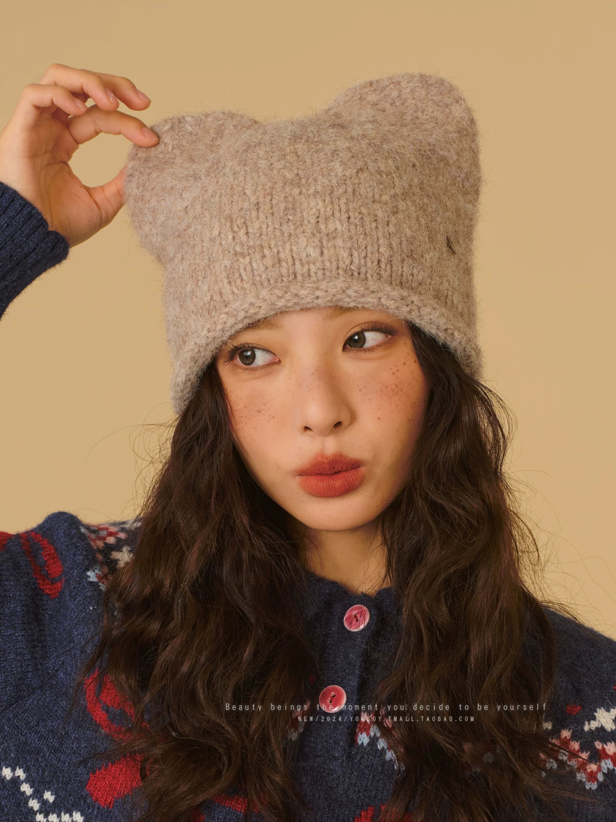 YORSOY Retro Warm Wool Knitted Wool Hat